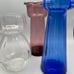Various Colored Glass Hyacinths Forcing Vases