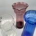 Various Colored Glass Hyacinths Forcing Vases