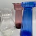 Various Colored Glass Hyacinths Forcing Vases