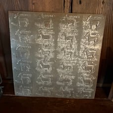 Antique Tin Brown’s Mule Cigar Mold.