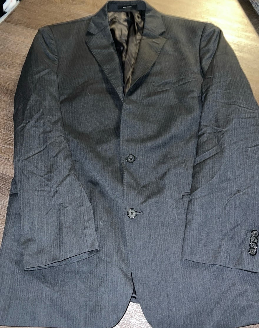 Lauren Ralph Lauren dark charcoal pinstripe 2 button blazer. Size 44L. Slim.VGUC
