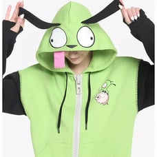 Invader Zim GIR cosplay hoodie jacket top official licensed XXL