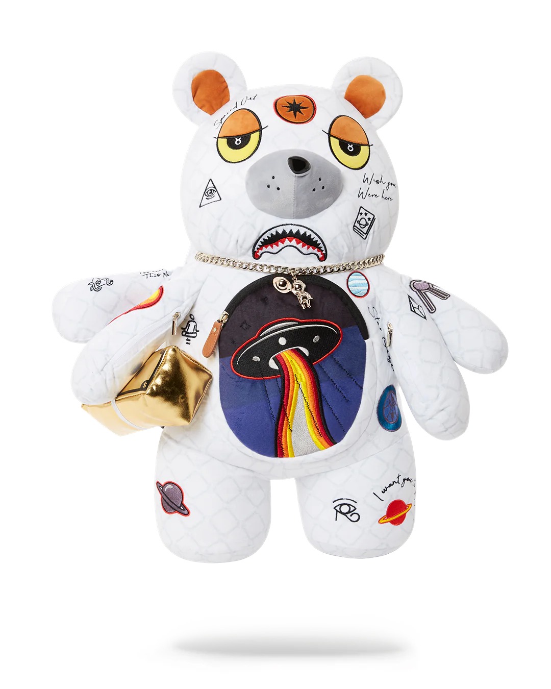 UFO SPACED OUT MONEYBEAR TEDDYBEAR BACKPACK SPRAYGROUND