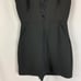 BCBGeneration Black Lace Inlay Sleeveless Pocket Romper NWT Size 0 FLAW