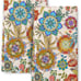 Floral Kitchen Towels Decorative Set Boho Mandala Dish Towels 2 Pack, 16 x24