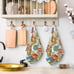 Floral Kitchen Towels Decorative Set Boho Mandala Dish Towels 2 Pack, 16 x24
