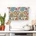 Floral Kitchen Towels Decorative Set Boho Mandala Dish Towels 2 Pack, 16 x24