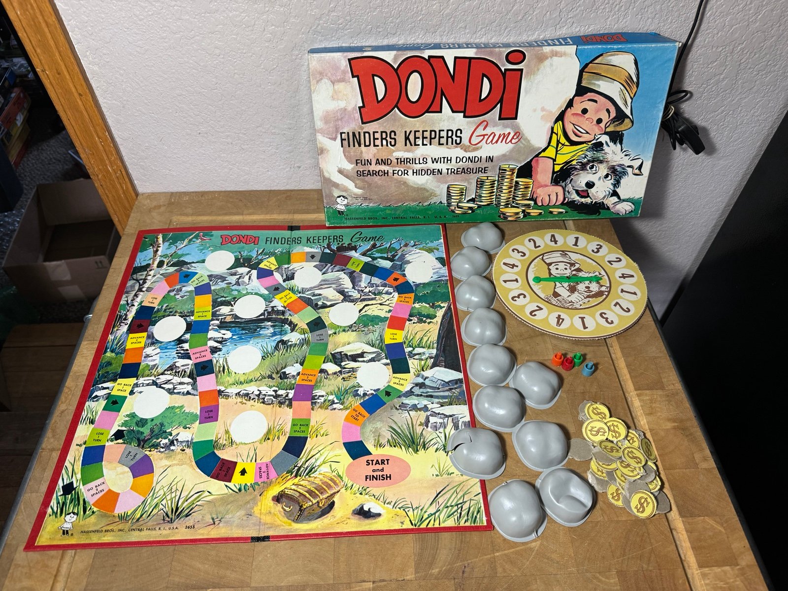 DONDI FINDERS KEEPERS GAME HASBRO 1955 COMPLETE