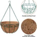 Coco Coconut Liner Round Metal Wire Flower Pots Planter Plant Holder