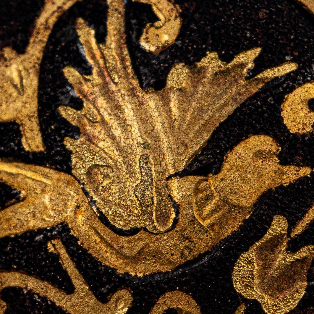 【Spanish Royal Family Approved】 Auspicious Bird Damaskeened Pure Gold Inlaid Vintage Tie Pin
