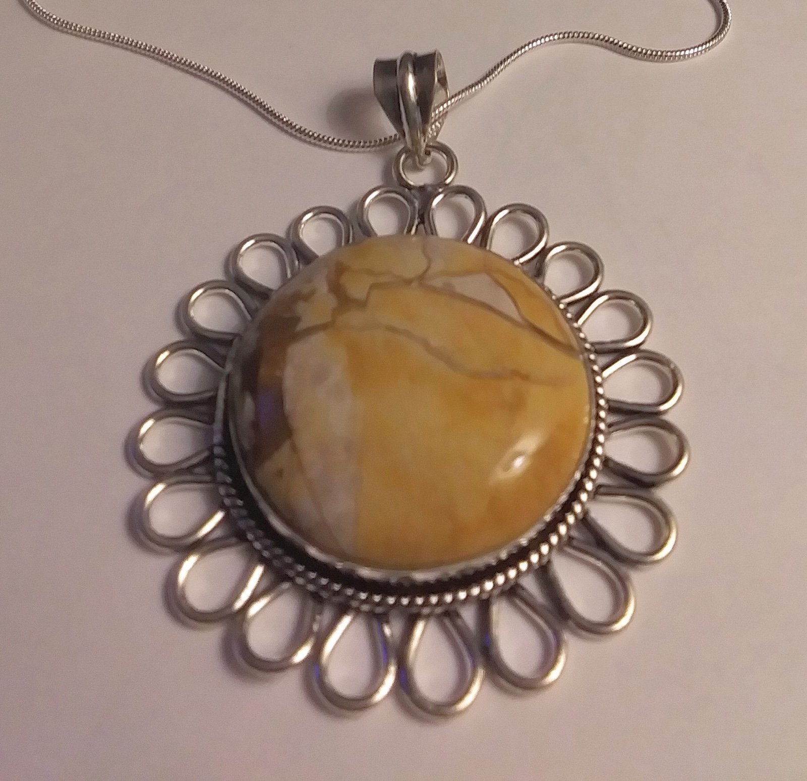 Maligano Jasper 925 Sterling Silver Necklace