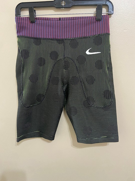 Nike x OFF-WHITE Tight Shorts Biker Shorts CU2480-010 Black/Green Women’s XS NEW