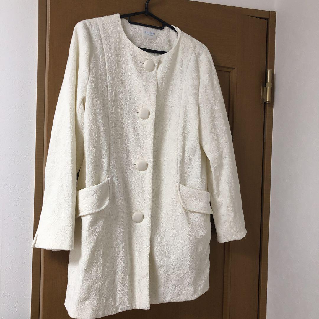 Persodea White Long Coat L