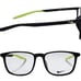 NEW NIKE 7263AF 007 Black & Volt Eyeglasses 54/17/140 with Nike Case