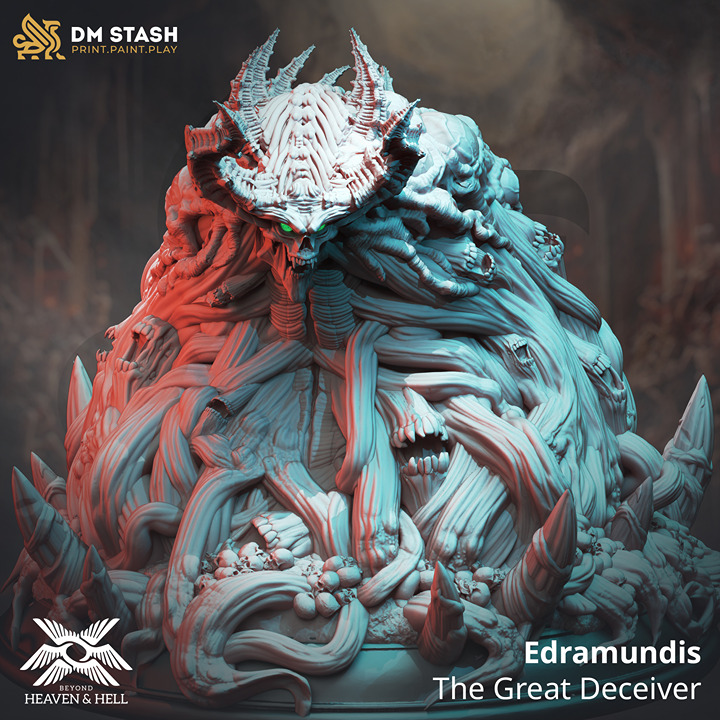 Eramundis, demon from DM Stash's Heaven & Hell set. Total height apx. 111mm