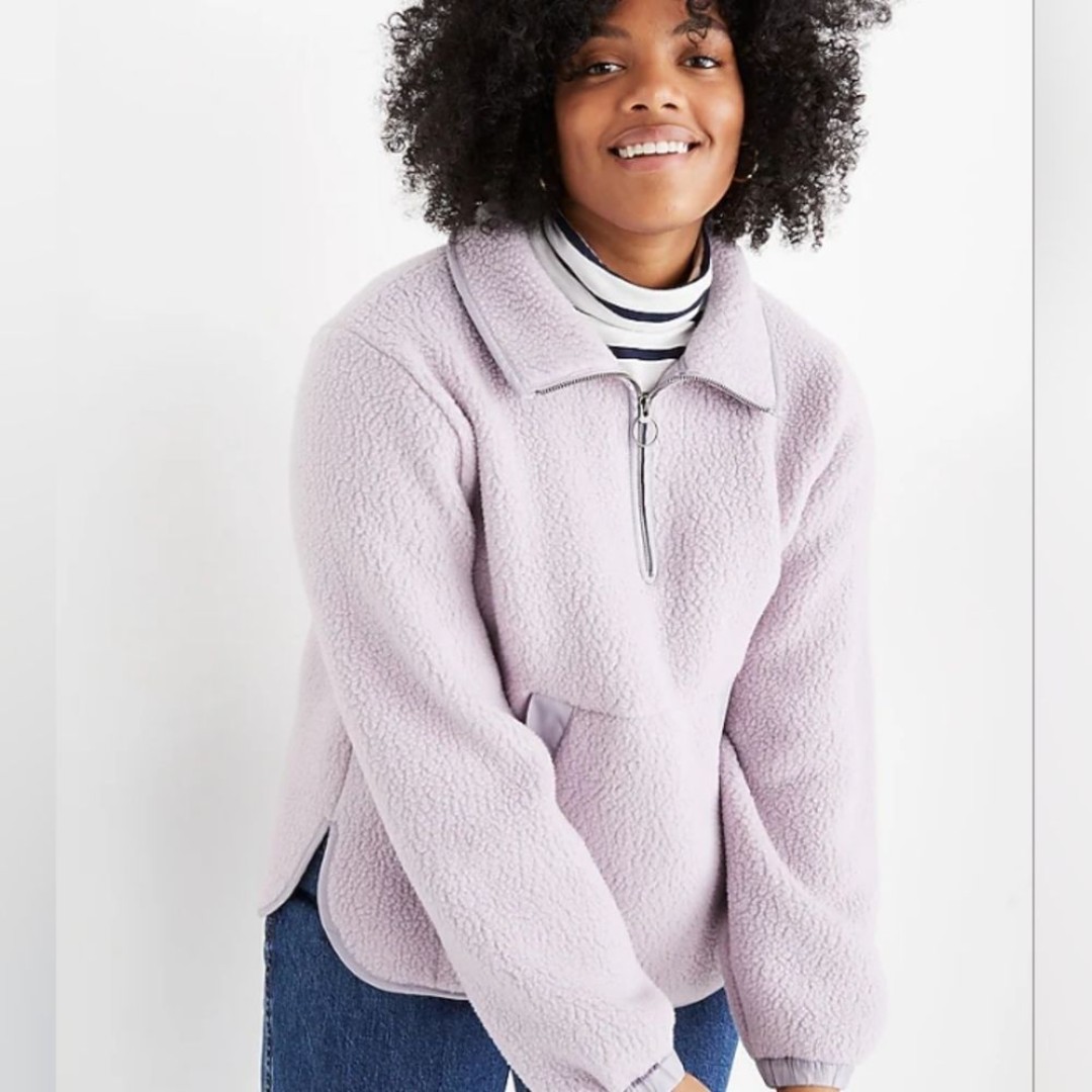 Madewell Polartec Fleece Popover Jacket sz M