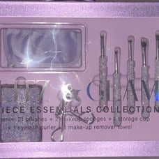 glitz and glam makeup brushes purple