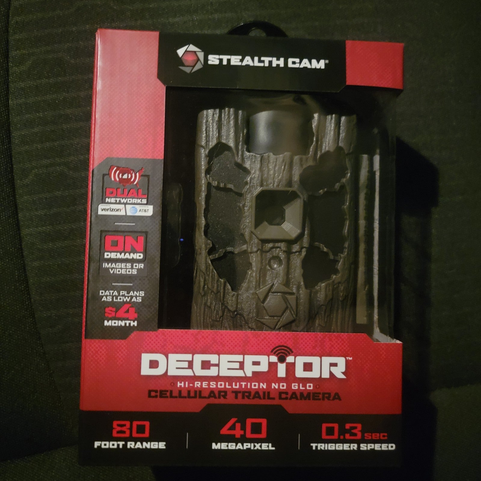 Stealth cam deceptor high resolution cellular trail camera