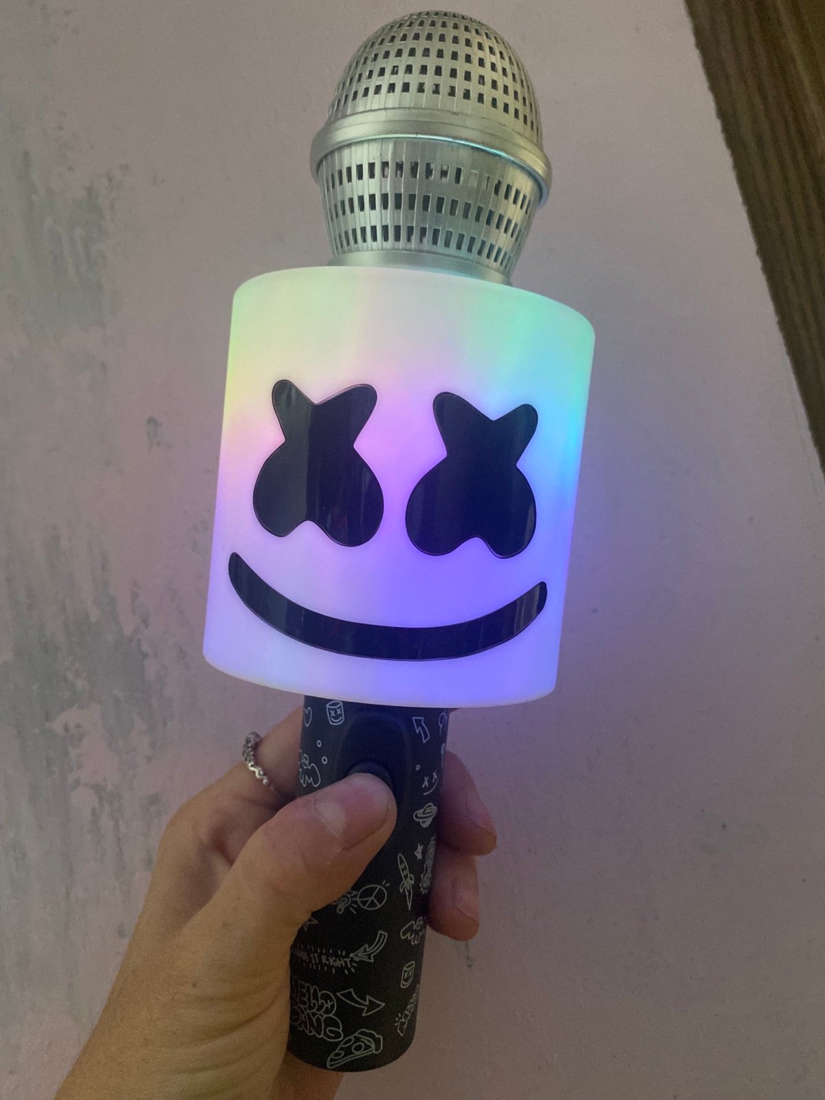 RARE DJ Marshmellow LED luminous microphone