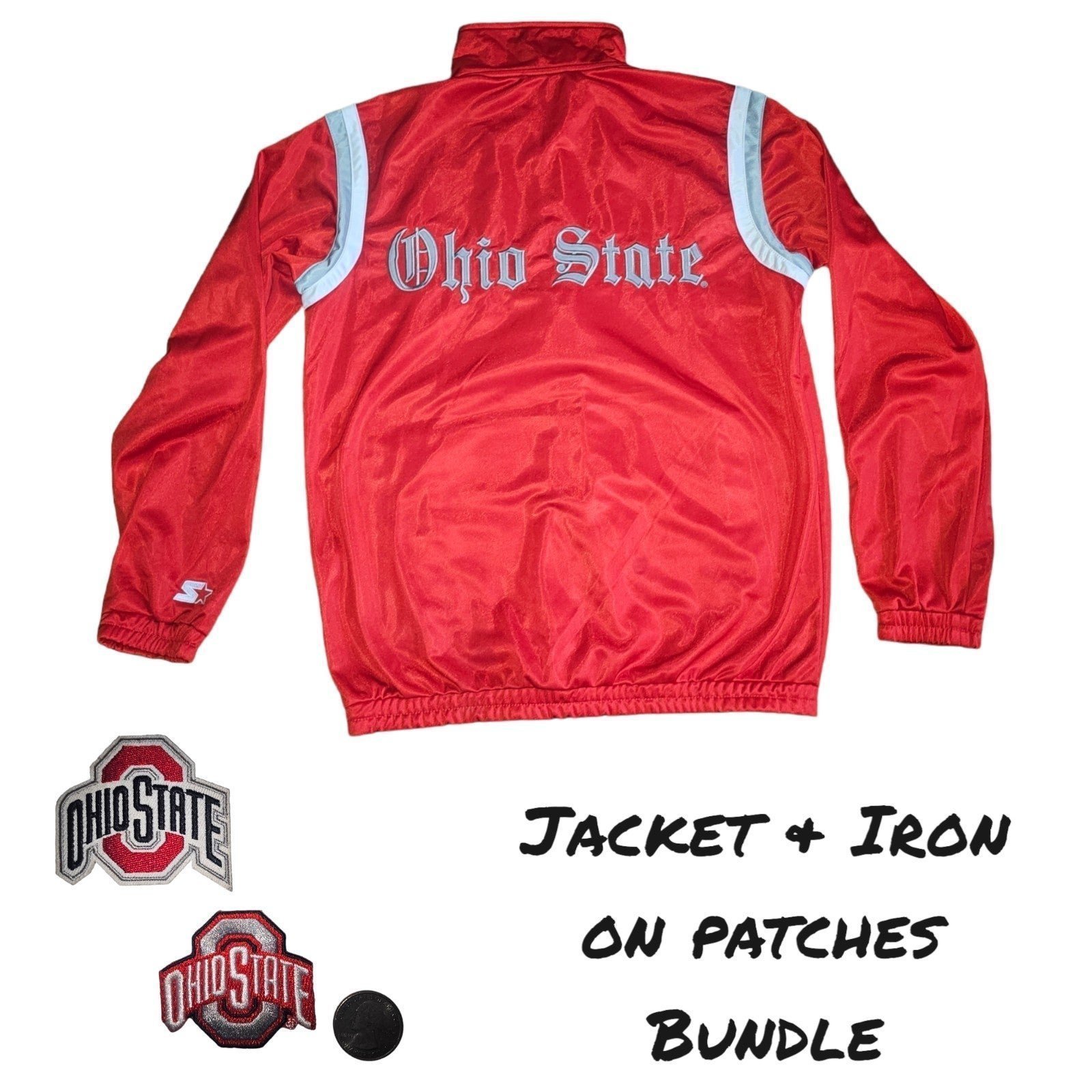 Vintage 1990s Ohio State University Buckeyes Starter Jacket L Rare