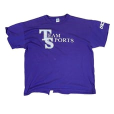 90s purple russell athletics tee
