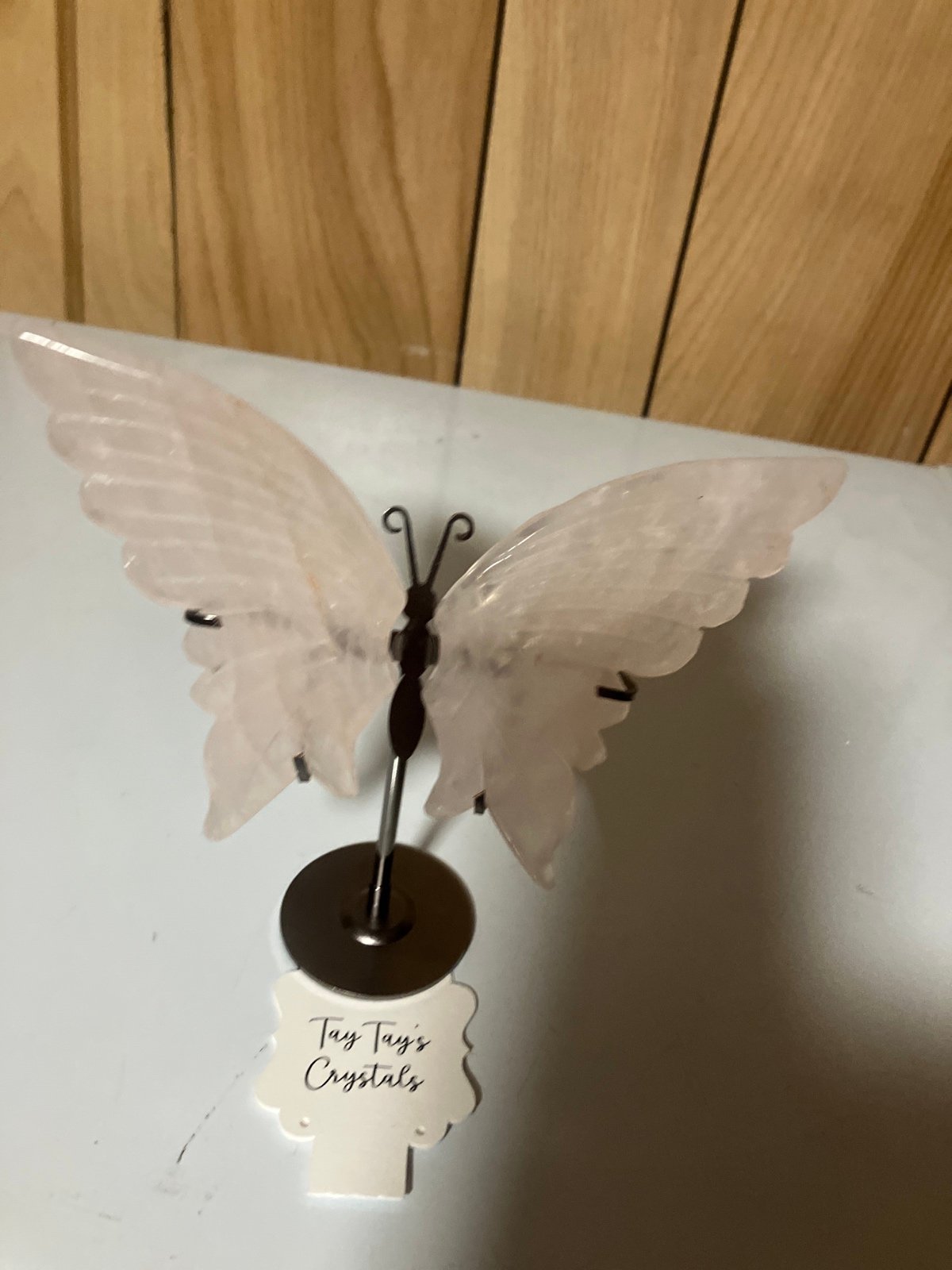 Rose Quarts Butterfly Wings