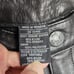Vintage 90s authentic Harley Davidson pants black leather & stretch lycra inlay