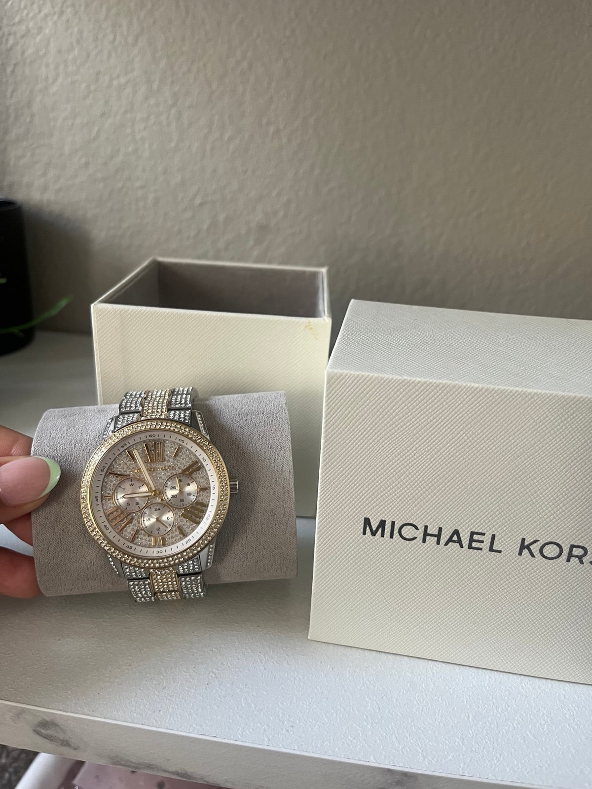 Michael Kors Two-Tone Pavé Watch