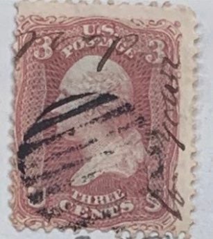 Vintage RED George Washington 3cent postage stamp