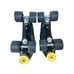 Pacer Mens Sz 9 Formula Speed Roller Skates Quad Cruiser Black Fury GTS Wheels