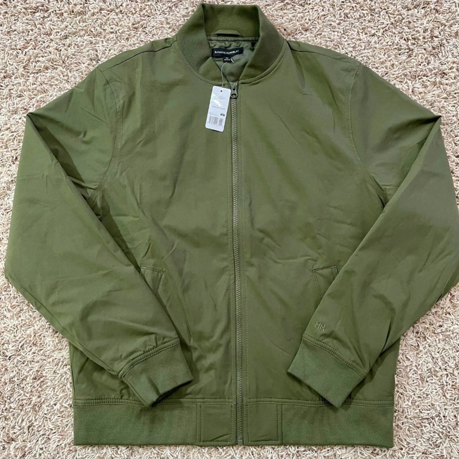 NWT Banana Republic Men’s Bomber Jacket Green, Size XXL