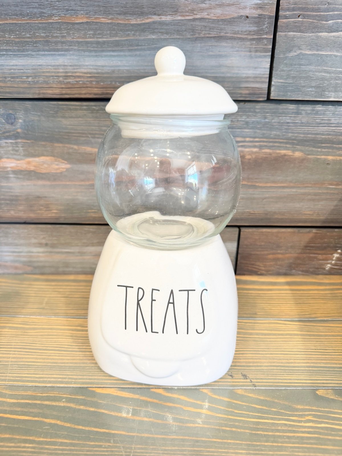 Rae Dunn "Treats " Bubble Gum Candy Jar Canister NEW