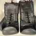 Deportes Casanova Professional 18oz Ounce Black Leather Pre-OwnedBoxing Gloves!!