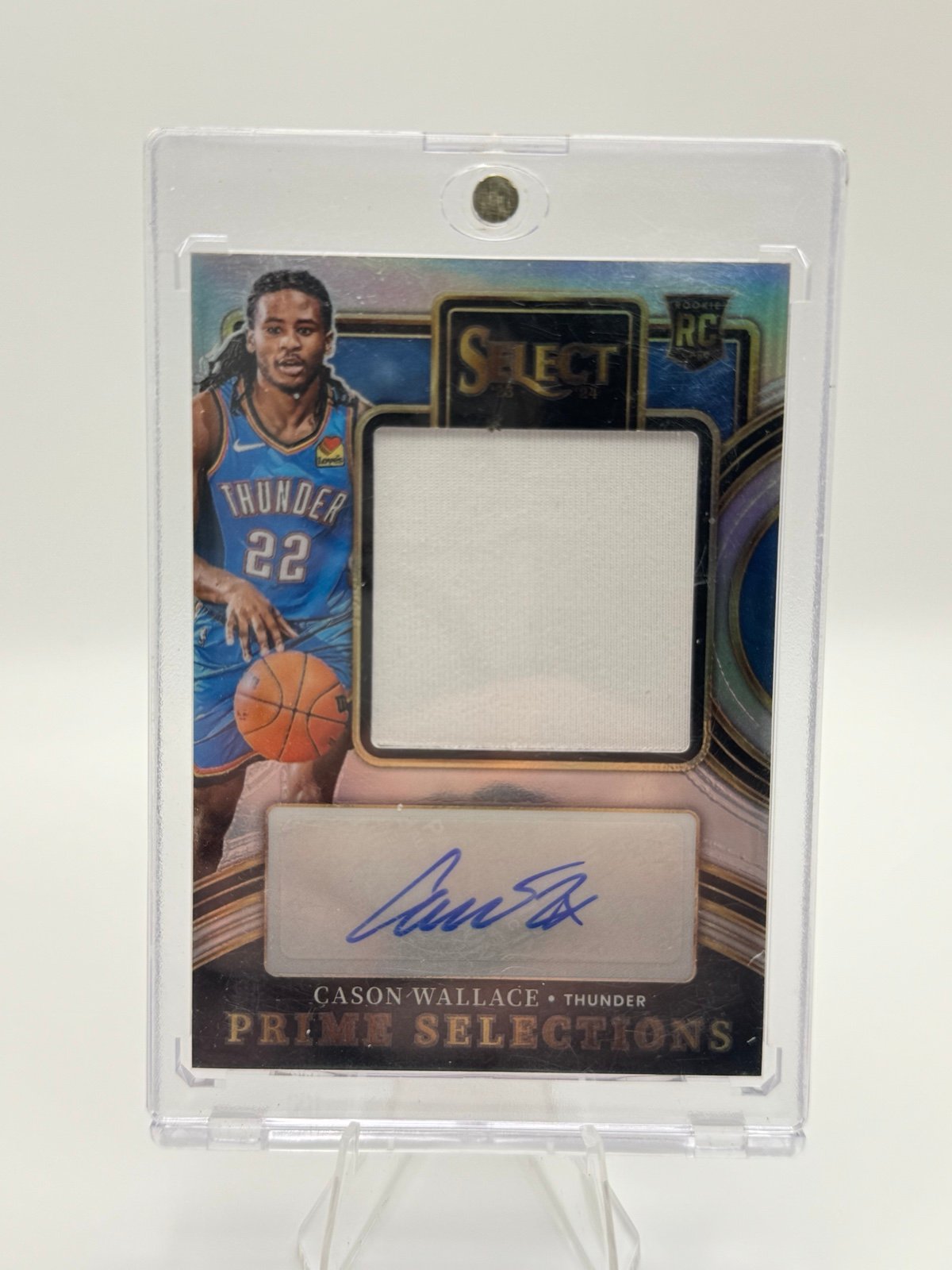 Cason Wallace rookie patch auto 56/99