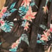 INC International Concepts Black Tropical Lace Chiffon Floral Lingerie Bodysuit,