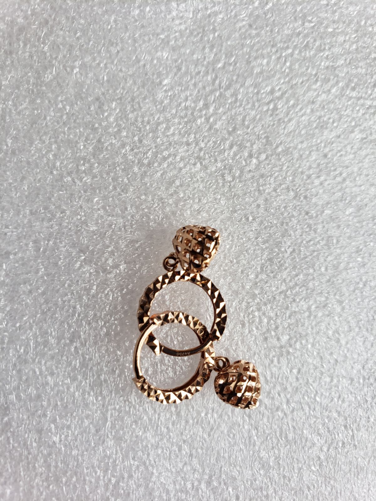 18k solid gold earrings