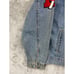 VTG 90's DKNY Men's Trucker Jacket Size Large Blue Denim Embroidered
