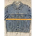 VTG 90's DKNY Men's Trucker Jacket Size Large Blue Denim Embroidered