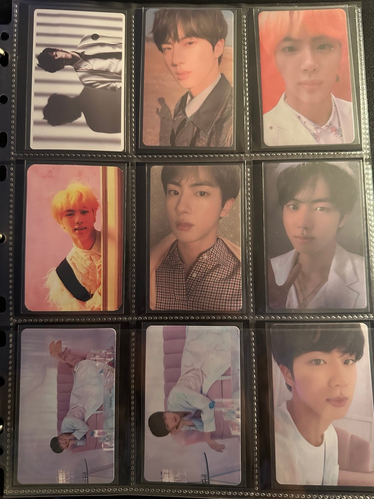 jin misc photocards