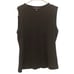 Banana Republic Womens Sleeveless Shirt Size S Silk Cotton Blend Black Preppy