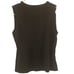 Banana Republic Womens Sleeveless Shirt Size S Silk Cotton Blend Black Preppy