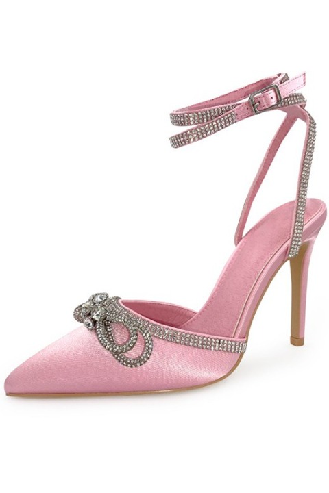 pink bow Heels