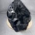 Carlos by Carlos Santana: Hobo Tote Bag Faux Fur / Leather Gunmetal Chain Handle