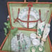 23 pcs Gibson wicker picnic basket set service for 2, tableware set, dinner set
