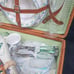 23 pcs Gibson wicker picnic basket set service for 2, tableware set, dinner set