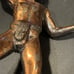 VTG LOT OF 2- LEONIDAS STATUES W/SPEARS & SHEILDS-GREECE-HEAVY--12”