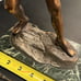 VTG LOT OF 2- LEONIDAS STATUES W/SPEARS & SHEILDS-GREECE-HEAVY--12”