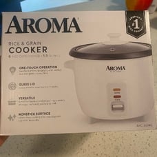 New 6-cup (cooked) 1.5 Qt. One Touch Rice Cooker, White