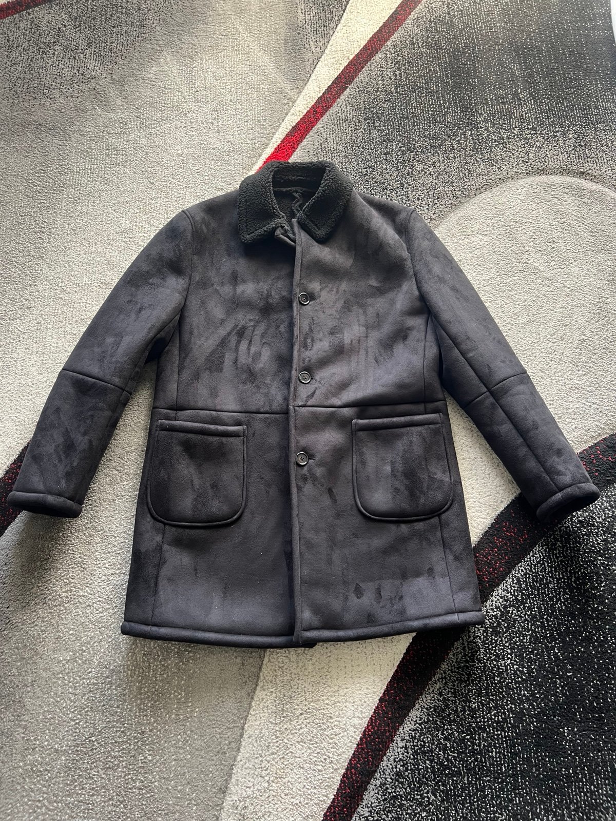 Lauren Ralph Lauren Men’s Black Sherpa Lined Coat 42L