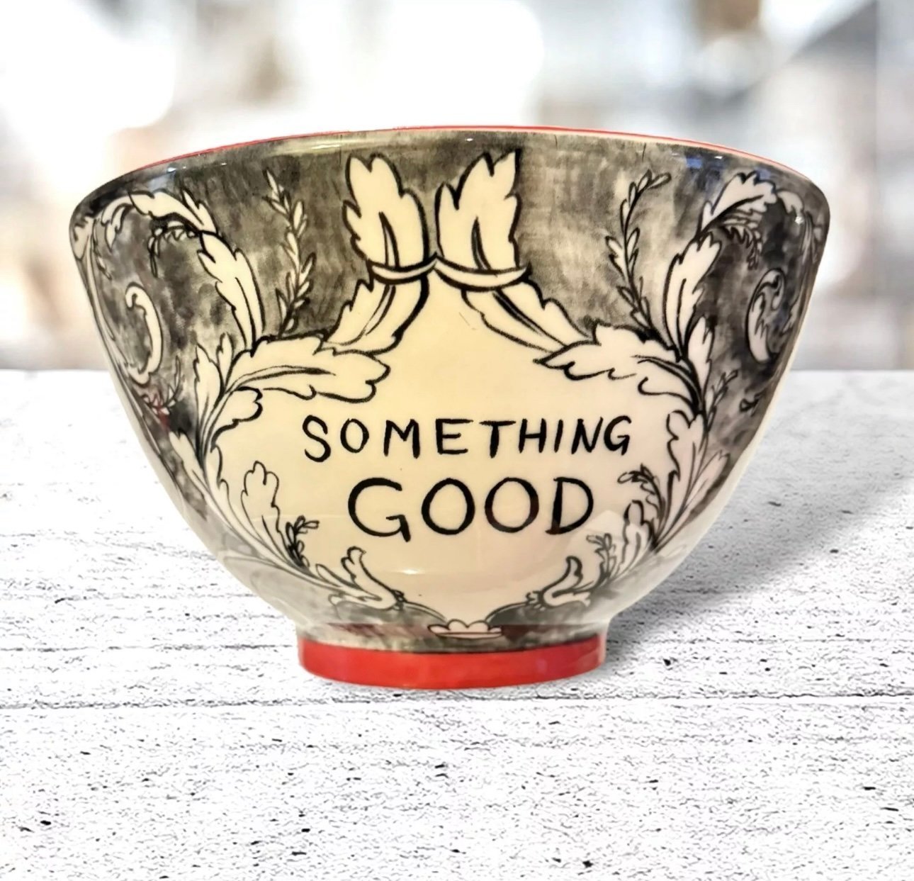 ANTHROPOLOGIE MOLLY HATCH SOMETHING GOOD FELICITATION 8.5 MIXING SERVING BOWL